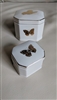 Takahashi San Francisco Gold Shimmer Butterfly Porcelain Nesting Boxes