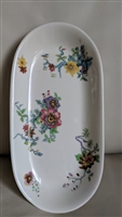 Syracuse Cathy pattern long oval floral relish porcelain elegant storage dish kitchen serving accessories and gifts