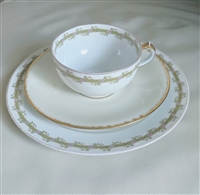 Teacup plates GDA Limoges H&C Heinrich porcelain great mismatches set to display and gift
