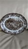 Royal Staffordshire Stratford Stage brown ironstone equestrian oval plate by J and G Meakin 1950-1970