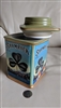shamrock porcelain storage canister with green lid on a white surface