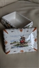 DELFT porcelain sign WINDMILL trinket storage box Holland collectible porcelain