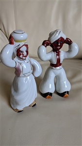 Middle Eastern style Japanese porcelain figurines collectible decor