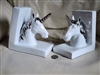 Elegant porcelain Unicorn bookends HD Design