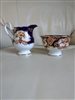 Creamer Open Sugar Set Royal Albert Derby English Bone China Vintage 1930s