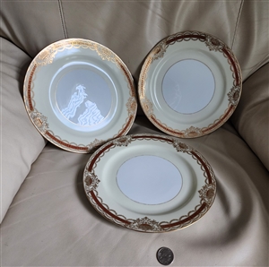 Prunella pattern porcelain dinner plate NORITAKE