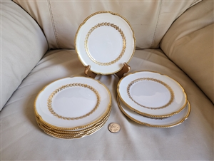 Castleton Laurel pattern bread and butter plates 1970 collectible porcelain serving accessories and gifts