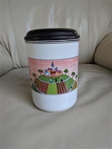 Villeroy and Boch porcelain storage jar farms collectible vintage kitchen storage decorative display