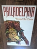 Original 1968 United Air Lines Philadelphia travel poster by James Jebavy featuring Liberty Bell psychedelic art