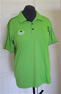 Mens Adidas Climalite Whidbey Golf Club Polo Shirt Lime Green Medium