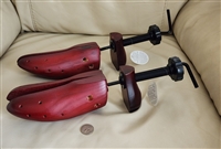 Two way shoe stretchers for home use footwear tool accessory in wood metal and plastic design