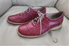 EKSBUT Italian red leather women shoes sz 38 EU 8 US elegant casual ware vintage