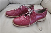 EKSBUT Italian red leather women shoes sz 38 EU 8 US elegant casual ware vintage