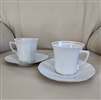 Baroness Gold by Hutschenreuther flat cup and saucer set, Germany.