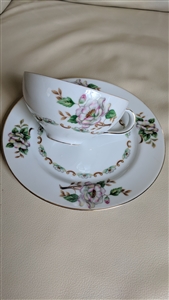 Floral design UCAGCO Japanese teacup saucer floral elegant design collectible display