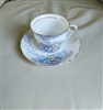 Vintage Colclough floral teacup saucer set England collectible teacups and saucers table serving decor