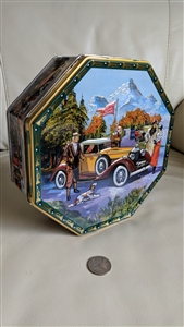 Jacobsens Denmark 3D classic cars tin design