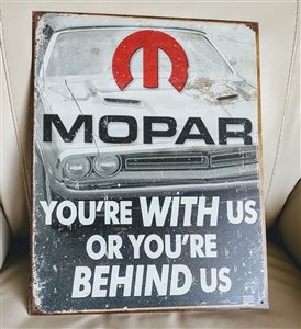 Metal tin sign MOPAR 2009 Chrysler Corp