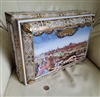 Lebkunchen-Smidt ornate tin chest storage German huge vintage home display and gift idea