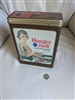 Hungry Jack Pillsbury vintage 8.75" tall lidded tin box kitchen storage