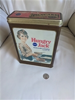 Tall Hungry Jack tin buttermilk Pancake Pillsbury vintage storage boxes home decor collectible kitchen accessories