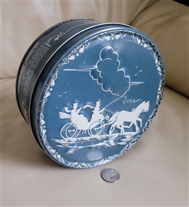 Rum and Brandy Shirley Jean fruitcake blue tin box