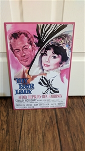 My Fair Lady advertising tin wall decoration elegant vintage wall decor and gift idea