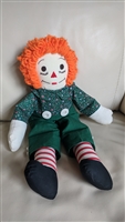 Raggedy Andy knickerbocker green pants cloth doll vintage collectible and gift idea