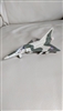 Diecast military airplane Mirage 2000 metal toys and decor