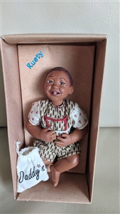 vintage 1999 Daddys Babies Rusty miniature doll toy by Karen Germany