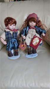 Hansel and Gretel porcelain dolls by Geppeddo