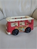 Vintage 1969 Minibus toy from Fisher Price collectible toy for display and gifting