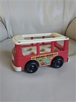 Vintage 1969 Minibus toy from Fisher Price collectible toy for display and gifting