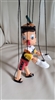 Pinocchio paper mache marionette collectible decor handcrafted vintage pretend play toys and gift idea
