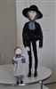 P Buckley Moss Amish 1986 Benjamin Elizabeth dolls in traditional outwear collectible