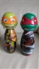 Teenage Mutant Ninja Turtles bowling pins plastic great toys and home decor