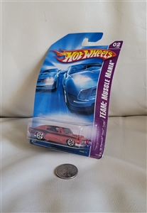 Hot Wheels 2007 1968 Plymouth Hemi Cuda Muscle Mania 1:64 scale diecast car on blister card
