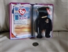 McDonald beanie The End Bear in box 1999 black bear open window box collectible