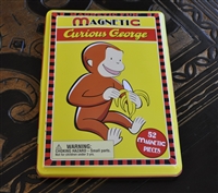 Curious George magnetic play toys set in a box preowned partial