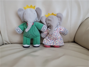 Barbar show elephants bean toys 1989 originals