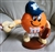 Vintage 1992 Orange M&M Baseball Player Candy Dispenser.