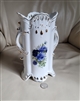 Blue Victorian Rose Baum Brothers Vase England elegant vintage gifts and interior decor display