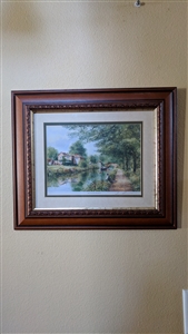 Terry Harrison pencil sign The Angler Retreat art