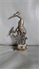 Feeding Herons brass hanger with 3 prongs decor towels leash keys or small items hanger