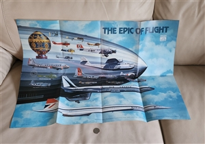 1980 the epic of flight aviation poster john amendola art