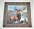 Majestic Elk Wildlife Canvas Print after Sir Edwin Landseer in Huge Ornate Wood Frame 26x25