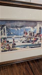 Dong Kingman New York watercolor print from a well known artis originals wall decor
