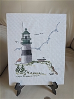 Needlework Lighthouse display cross stitch decor wall decor or freestanding display