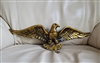 Beautiful gold tone aluminum Eagle wall decor vintage wall decor flying bird decor