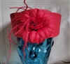 Pillbox Synthetic Hat With Accent Decor Elegant Women's Vintage Collectible